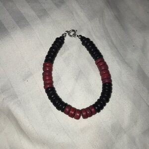 Black and red braclet